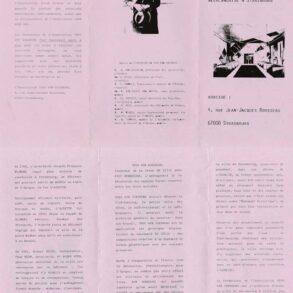 dépliant de la création de l&rsquo;association