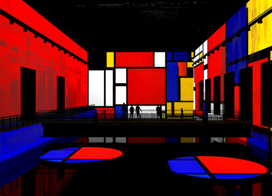 Mondriaan au bassin des lumières (Bordeaux)